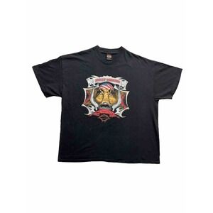 Vintage Harley Davidson Hog Image Dothan Alabama T Shirt MENS 2XL Black 2005